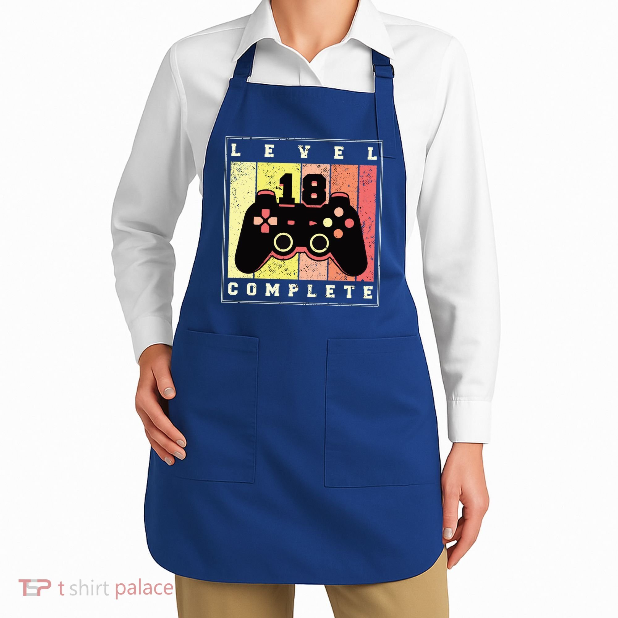 Level 18 Complete Gaming 18th Birthday Apron