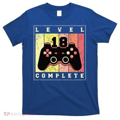 Level 18 Complete Gaming 18th Birthday T-Shirt