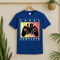 Level 18 Complete Gaming 18th Birthday T-Shirt thumb 2