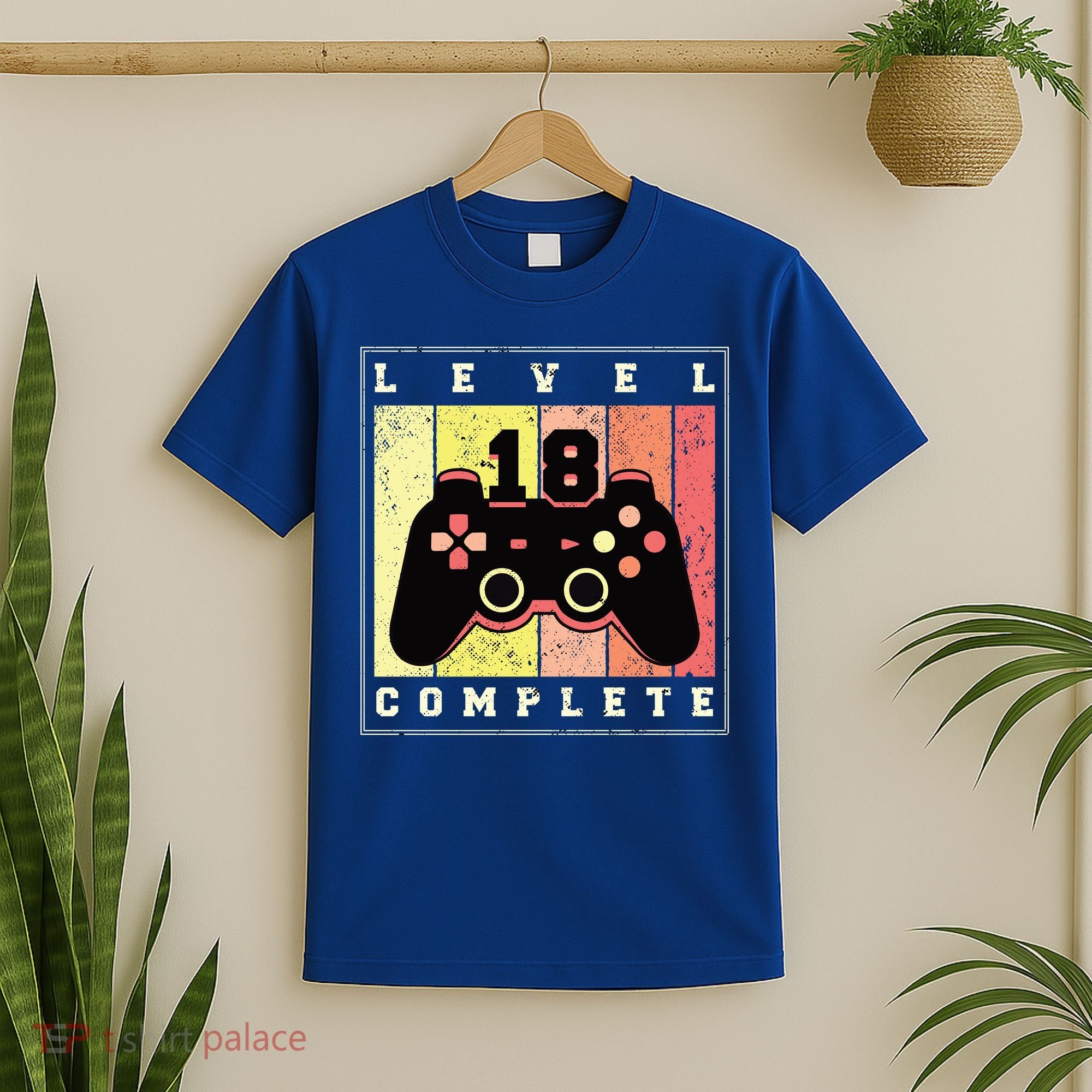 Level 18 Complete Gaming 18th Birthday T-Shirt