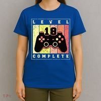 Level 18 Complete Gaming 18th Birthday T-Shirt thumb 4