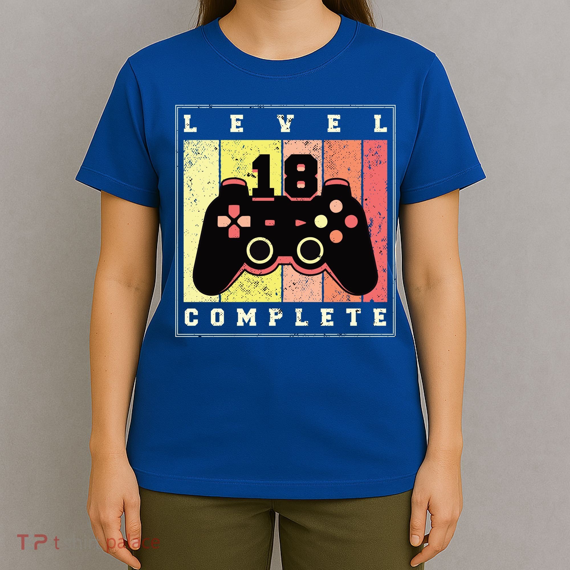 Level 18 Complete Gaming 18th Birthday T-Shirt