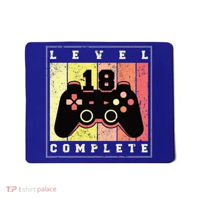 Level 18 Complete Gaming 18th Birthday Mousepad