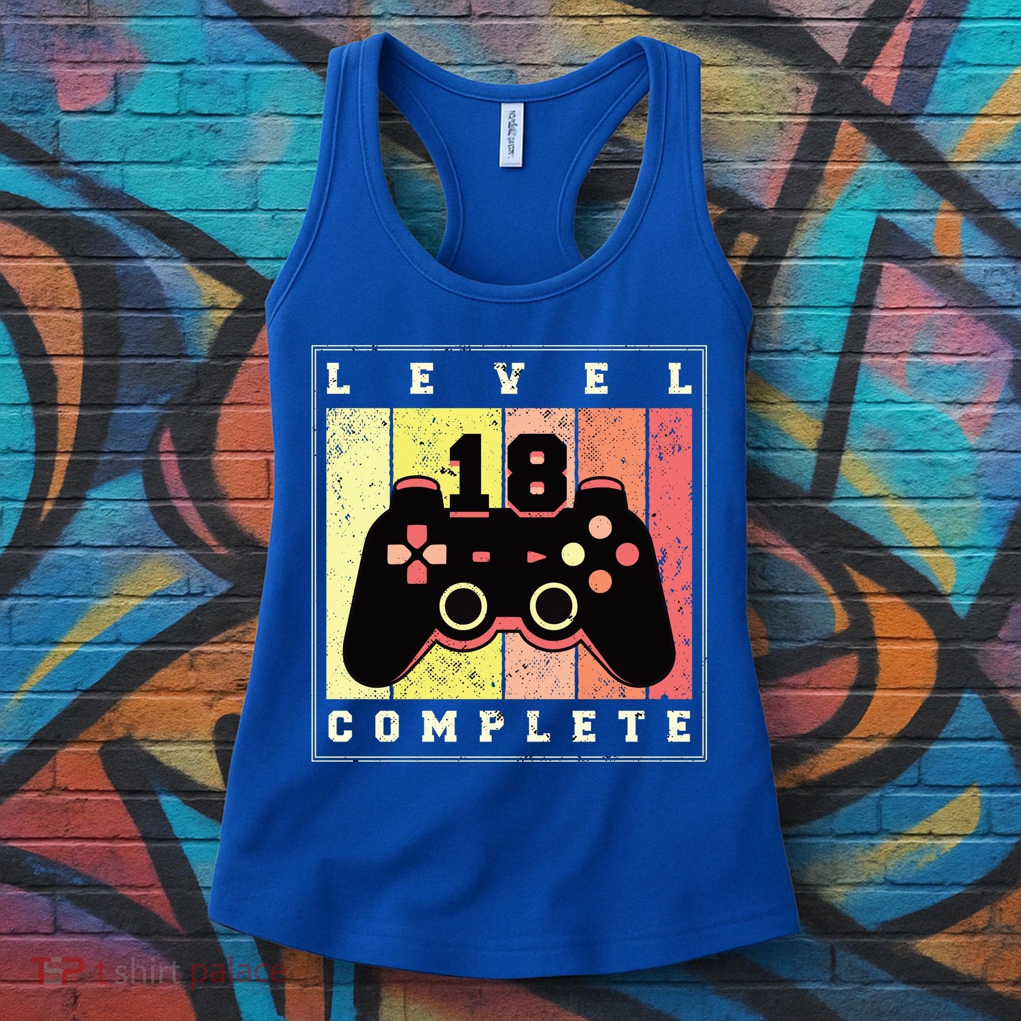 Level 18 Complete Gaming 18th Birthday Women's Tank Top