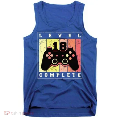 Level 18 Complete Gaming 18th Birthday Tank Top