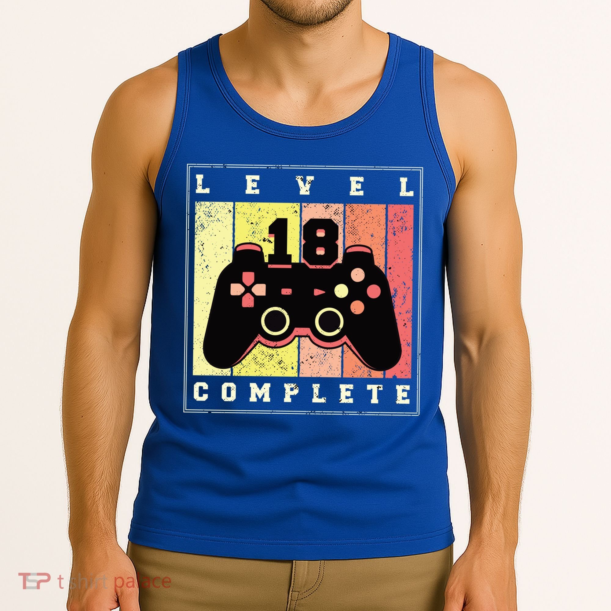 Level 18 Complete Gaming 18th Birthday Tank Top