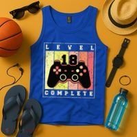 Level 18 Complete Gaming 18th Birthday Tank Top thumb 4
