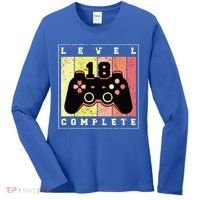 Level 18 Complete Gaming 18th Birthday Women's Long Sleeve Shirt thumb 0