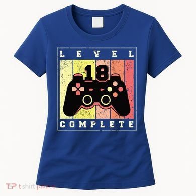 Level 18 Complete Gaming 18th Birthday Women's T-Shirt