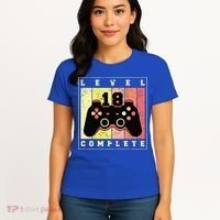 Level 18 Complete Gaming 18th Birthday Women's T-Shirt thumb 4