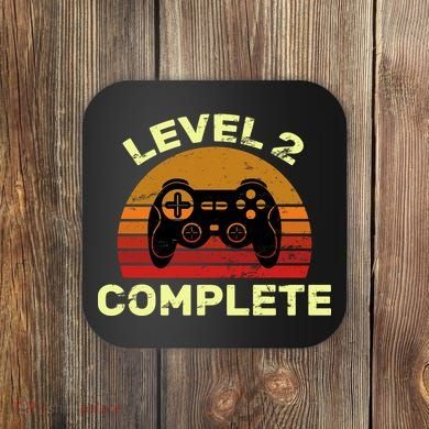 Level 2 Complete Vintage Celebrate 2nd Wedding Coaster