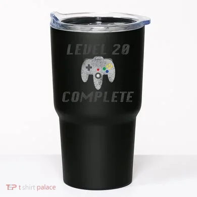 Level 20 Complete 20th Birthday Tumbler