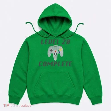 Level 20 Complete 20th Birthday Hoodie