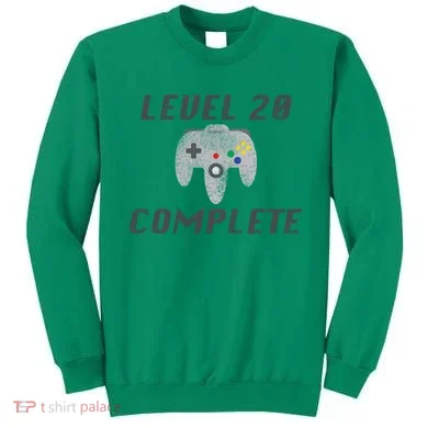 Level 20 Complete 20th Birthday Sweatshirt