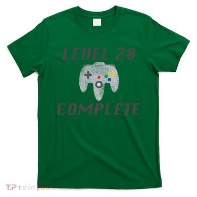 Level 20 Complete 20th Birthday T-Shirt