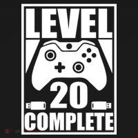 Level 20 Complete Gaming 20th Birthday USA-Made Doggie Bandana thumb 2