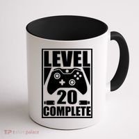 Level 20 Complete Gaming 20th Birthday Coffee Mug thumb 1