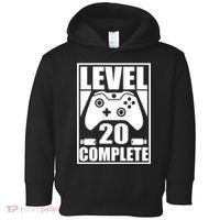 Level 20 Complete Gaming 20th Birthday Toddler Hoodie thumb 0