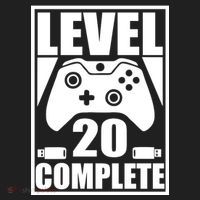 Level 20 Complete Gaming 20th Birthday Golf Towel thumb 3
