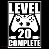 Level 20 Complete Gaming 20th Birthday Women's Long Sleeve Shirt thumb 2