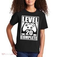 Level 20 Complete Gaming 20th Birthday Kids T-Shirt thumb 2