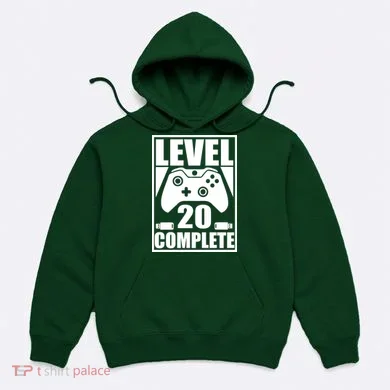 Level 20 Complete Gaming 20th Birthday Hoodie