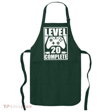 Level 20 Complete Gaming 20th Birthday Apron