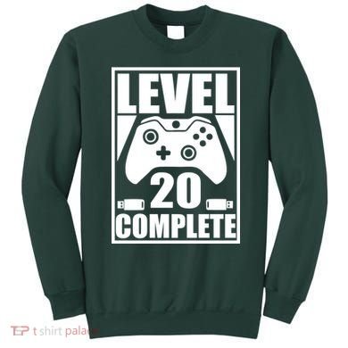 Level 20 Complete Gaming 20th Birthday Sweatshirt