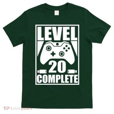 Level 20 Complete Gaming 20th Birthday T-Shirt