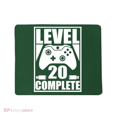 Level 20 Complete Gaming 20th Birthday Mousepad
