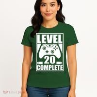 Level 20 Complete Gaming 20th Birthday Women's T-Shirt thumb 4