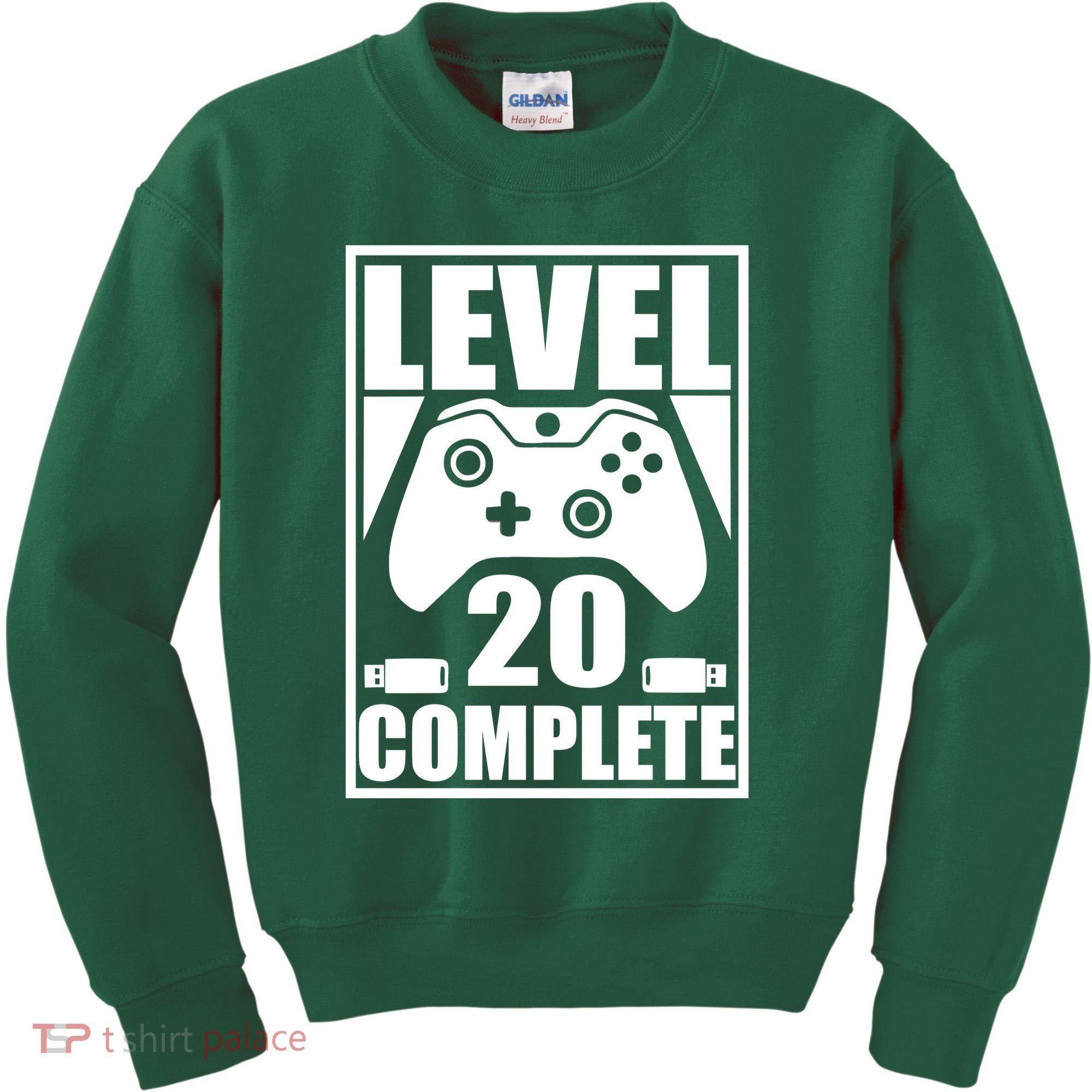 Level 20 Complete Gaming 20th Birthday Kids Sweatshirt