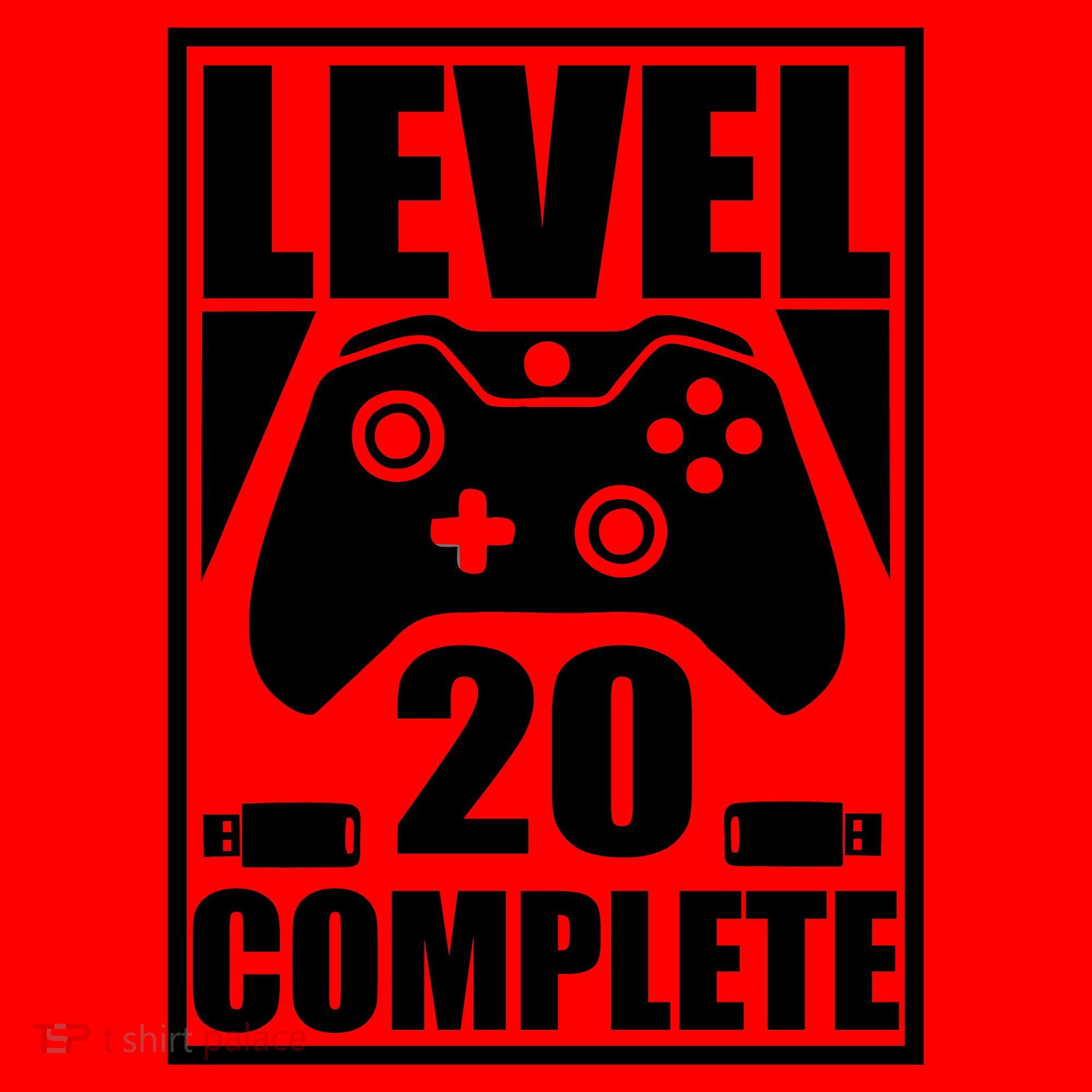 Level 20 Complete Gaming 20th Birthday Santa Hat
