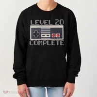 Level 20 Complete Retro Gamer 20th Birthday Women's Sweatshirt thumb 0