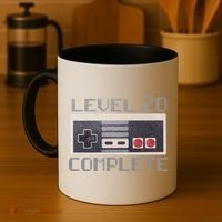 Level 20 Complete Retro Gamer 20th Birthday Coffee Mug thumb 4