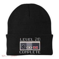 Level 20 Complete Retro Gamer 20th Birthday Beanie thumb 0