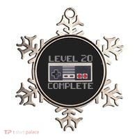 Level 20 Complete Retro Gamer 20th Birthday Ornament thumb 0