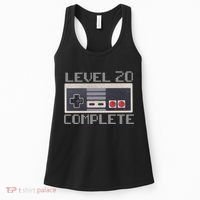 Level 20 Complete Retro Gamer 20th Birthday Women's Tank Top thumb 0