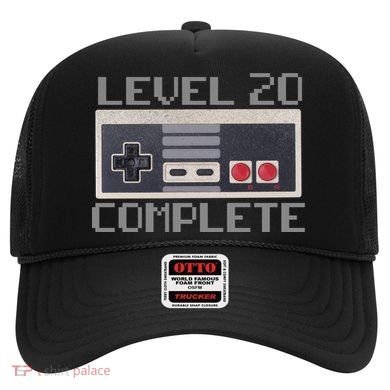 Level 20 Complete Retro Gamer 20th Birthday Hat
