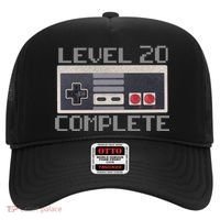 Level 20 Complete Retro Gamer 20th Birthday Hat thumb 0