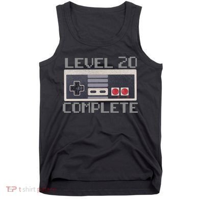 Level 20 Complete Retro Gamer 20th Birthday Tank Top