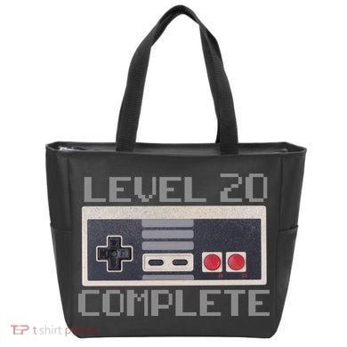 Level 20 Complete Retro Gamer 20th Birthday Tote Bag