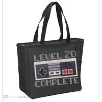 Level 20 Complete Retro Gamer 20th Birthday Tote Bag thumb 2