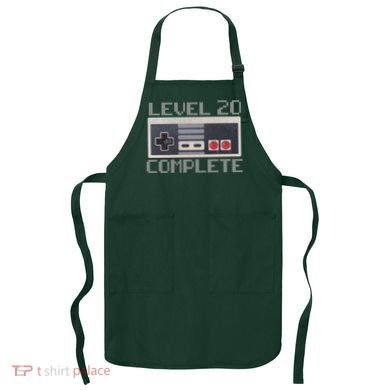 Level 20 Complete Retro Gamer 20th Birthday Apron