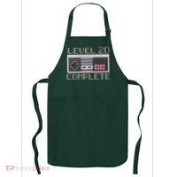 Level 20 Complete Retro Gamer 20th Birthday Apron thumb 0
