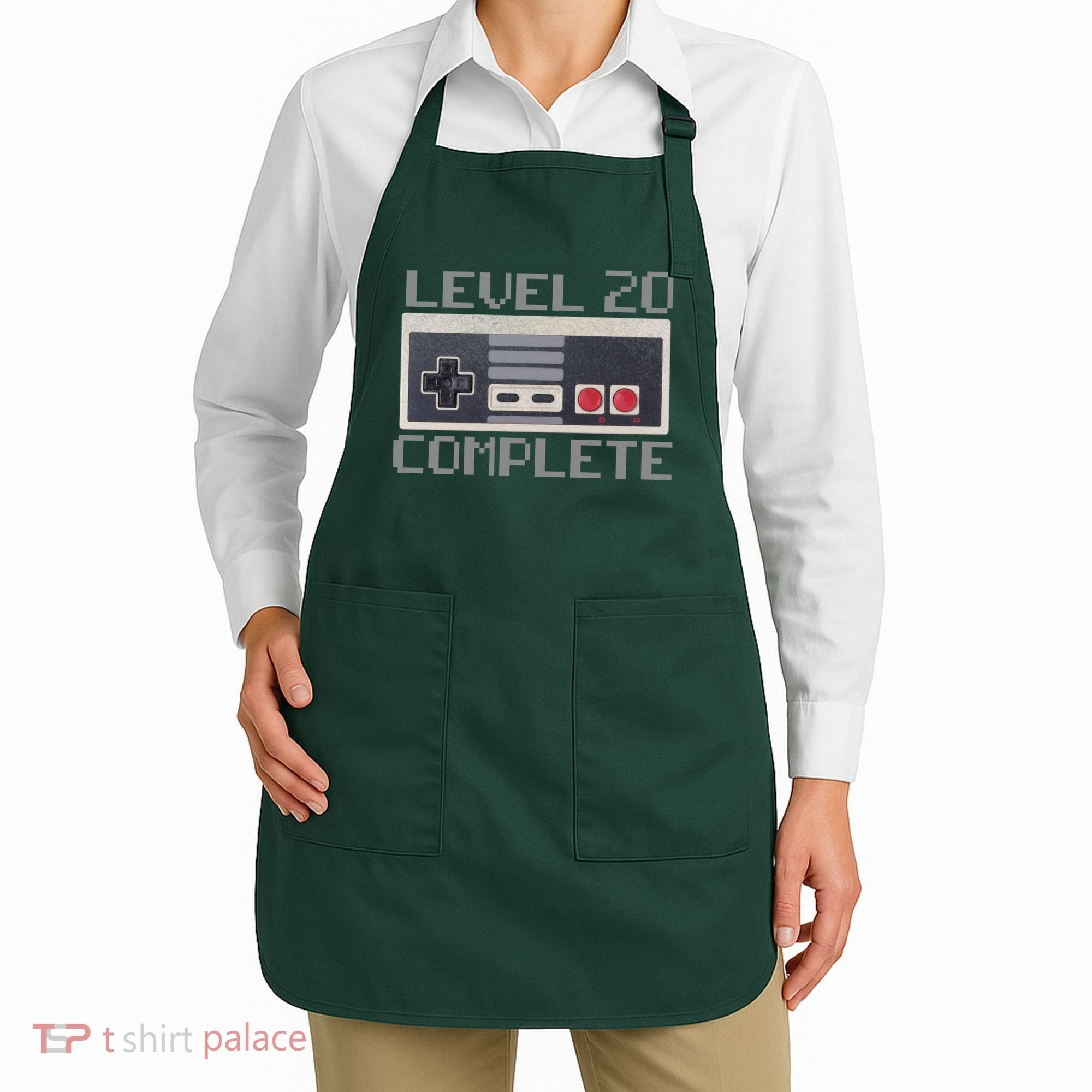 Level 20 Complete Retro Gamer 20th Birthday Apron