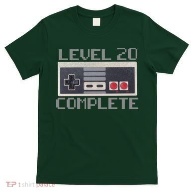 Level 20 Complete Retro Gamer 20th Birthday T-Shirt