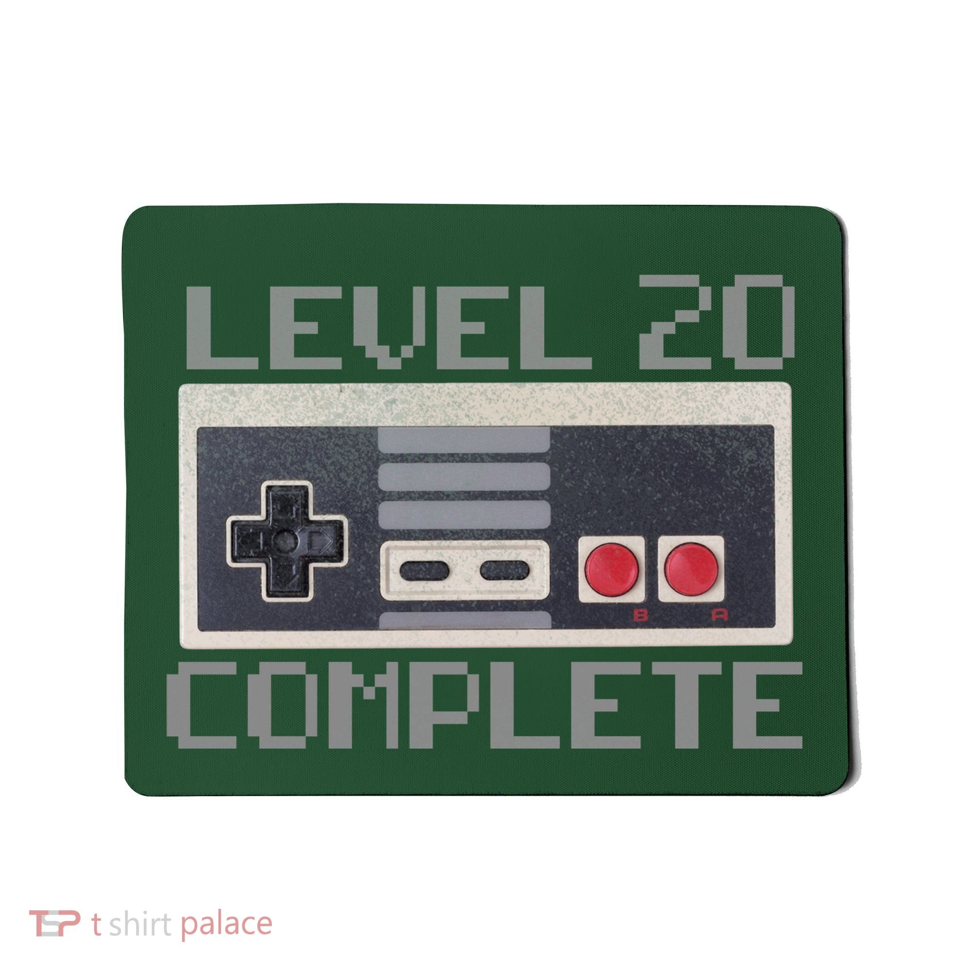Level 20 Complete Retro Gamer 20th Birthday Mousepad