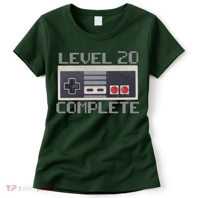 Level 20 Complete Retro Gamer 20th Birthday Women's T-Shirt