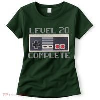 Level 20 Complete Retro Gamer 20th Birthday Women's T-Shirt thumb 0